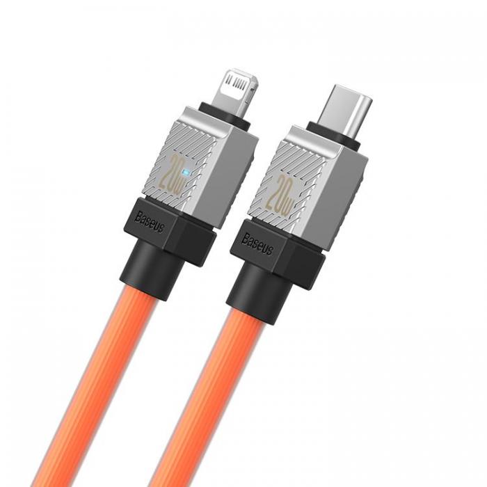 BASEUS - Baseus USB-C till Lightning kabel 20W 1m CoolPlay - Orange