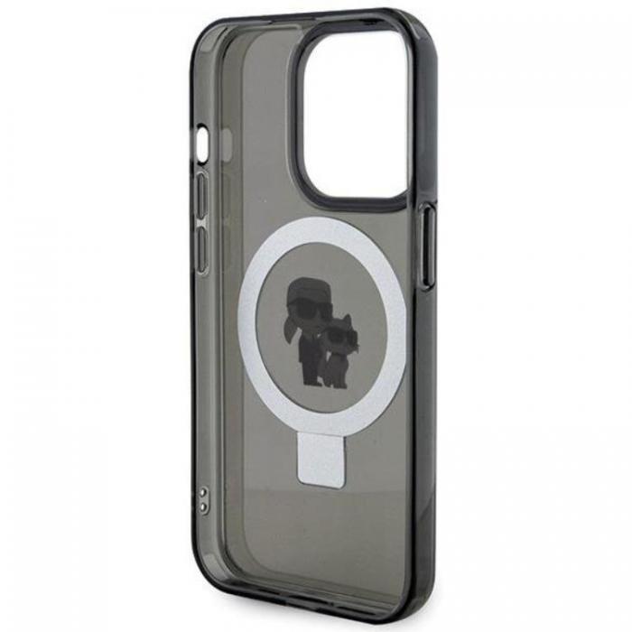 KARL LAGERFELD - KARL LAGERFELD iPhone 15 Pro Mobilskal MagSafe Ringstll - Svart