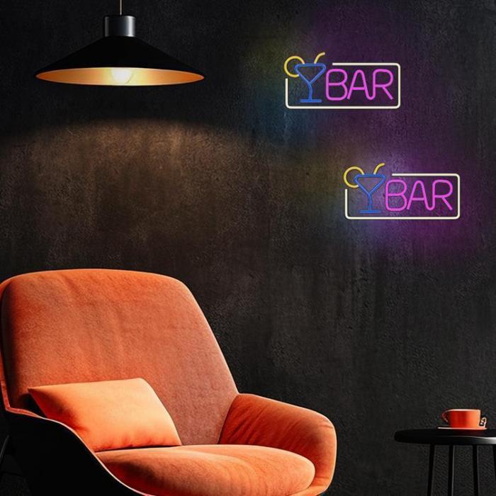 Forever Light - Forever Light LED Neon PLEXI BAR FPNE01X - Flerfrgad