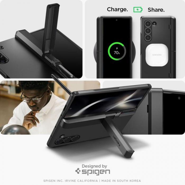 Spigen - Spigen Galaxy Z Fold 6 Mobilskal Tough Armor Pro Pen - Svart