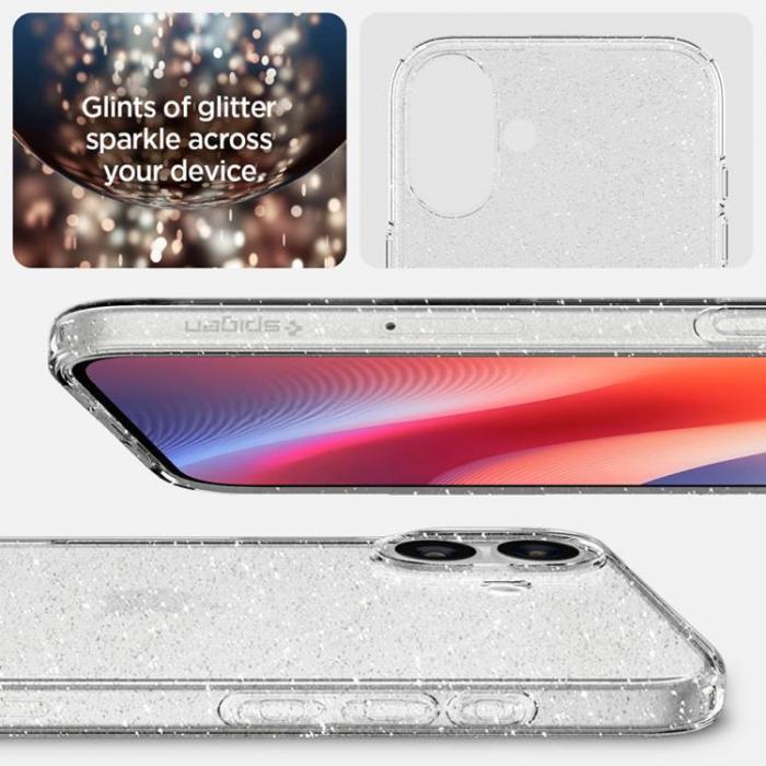 Spigen - Spigen iPhone 16 Mobilskal Liquid Crystal - Glitter Crystal