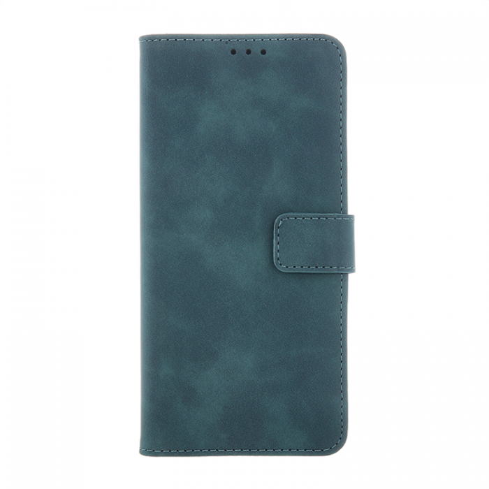 A-One Brand - Galaxy S24 Plus Plnboksfodral Velvet - Mrkgrn