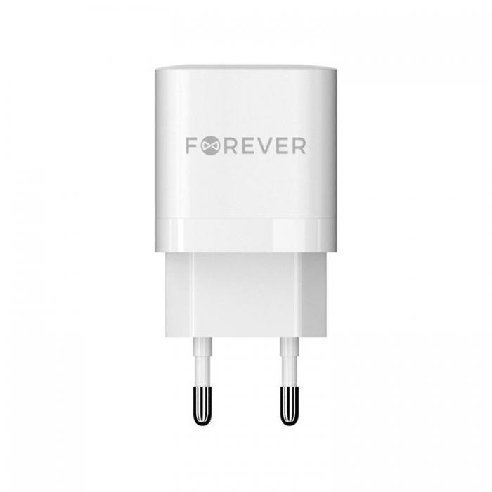 Forever - Forever GaN Vggladdare 1x USB-C 1x USB 33W TC-05 - Vit