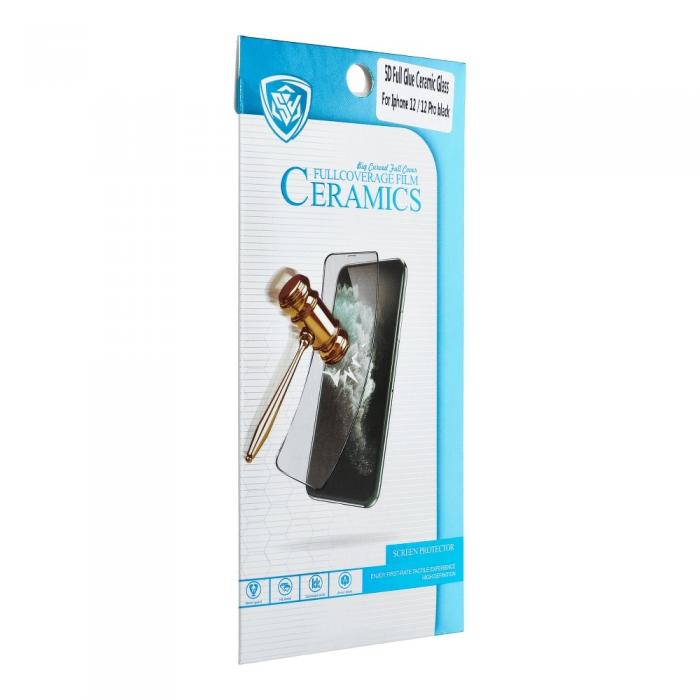 OEM - 5D Full Glue Keramiskt Glas fr Galaxy A50/A30/A20 - Svart