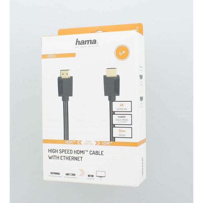 Hama - Hama Kabel HDMI High Speed 4K 18 Gbit/s 5,0m - Guld