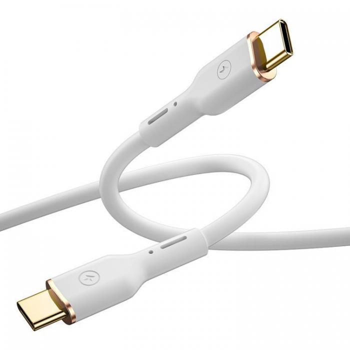 WIWU - WIWU USB-C Till USB-C 100W Kabel 1.2m YQ02 - Vit