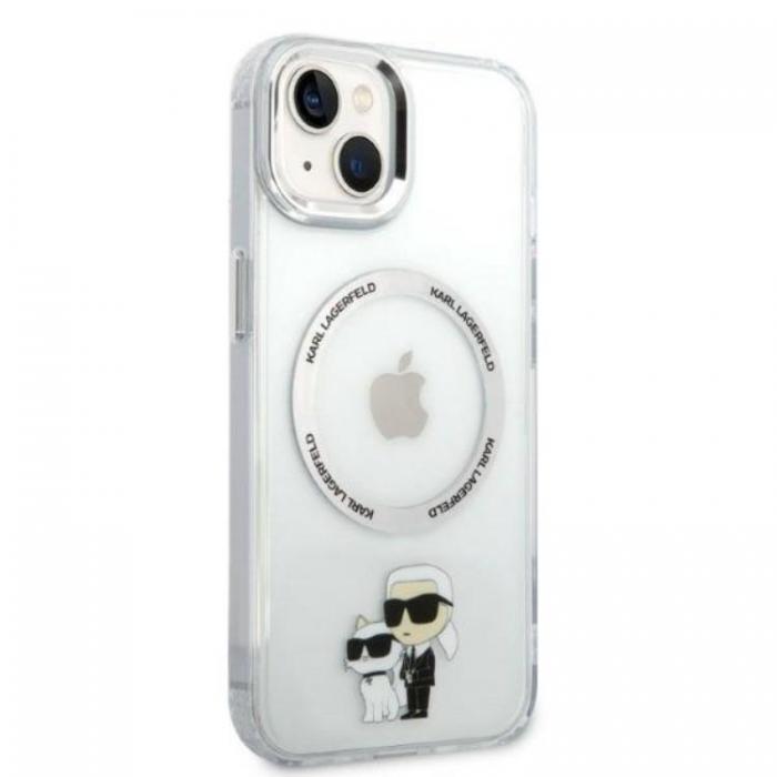 KARL LAGERFELD - Karl Lagerfeld iPhone 14 Plus Skal Magsafe Iconic Karl & Choupette