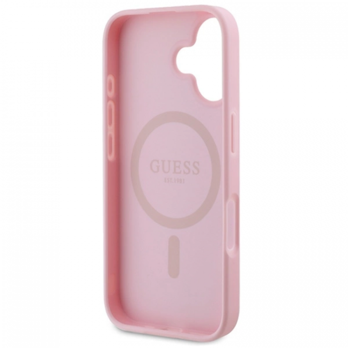 Guess - Guess iPhone 16 Plus Mobilskal MagSafe Peony Script Logo