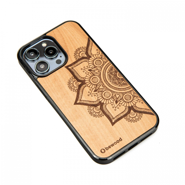 Bewood - Bewood iPhone 15 Pro Max Mobilskal Mandala Applewood