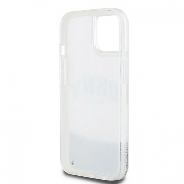 DKNY - DKNY iPhone 14 Mobilskal Liquid Glitter Big Logo - Vit