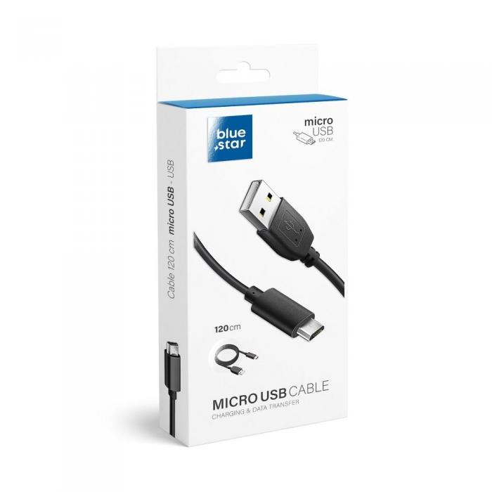 Blue Star - Blue Star Reseladdare Micro USB Universal 2A med Kabel