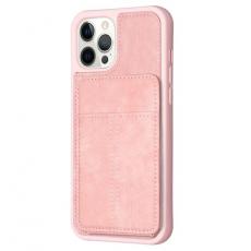 Taltech - iPhone 15 Pro Max Mobilskal Korthållare BF28 - Rosa