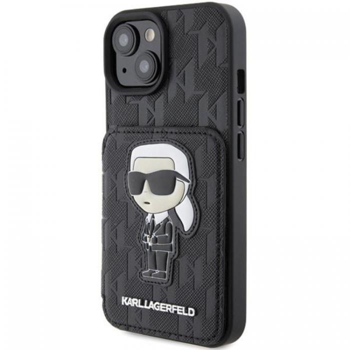 KARL LAGERFELD - Karl Lagerfeld iPhone 15 Mobilskal Korthllare Monogram Ikonik