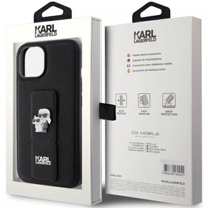 KARL LAGERFELD - Karl Lagerfeld iPhone 15/14 Plus Mobilskal Gripstand Pins