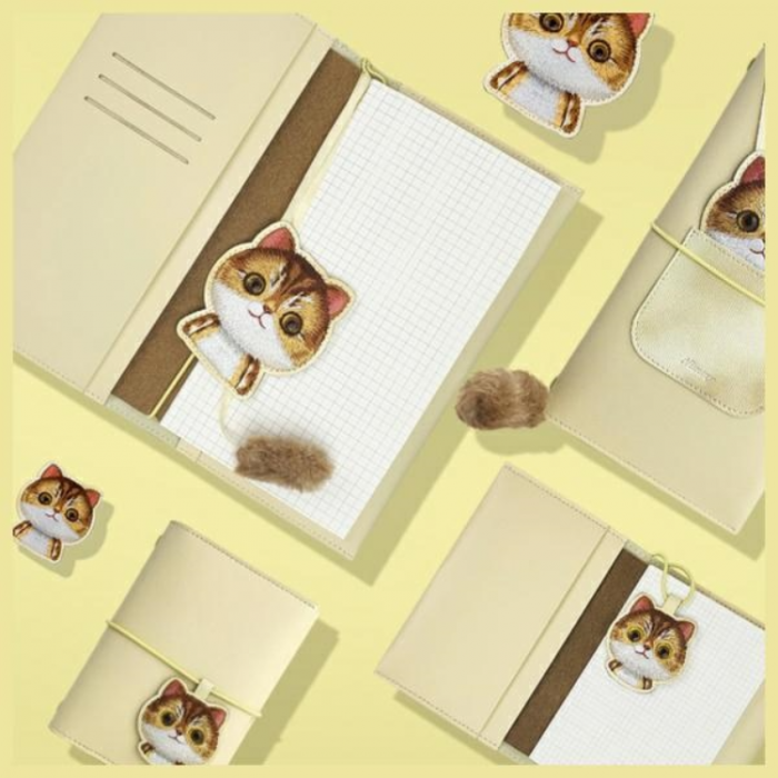 NIMMY - Nimmy Set 2in1 Notebook + Pen Big Eyed Pet 2.0 Cat - Khaki