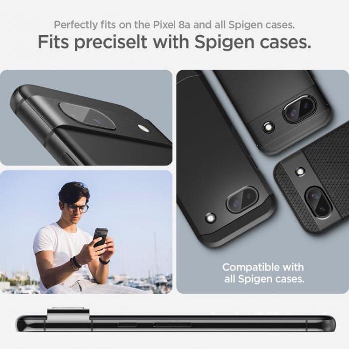 Spigen - Spigen [2-Pack] Google Pixel 8A Kameralinsskydd Hrdat Glas