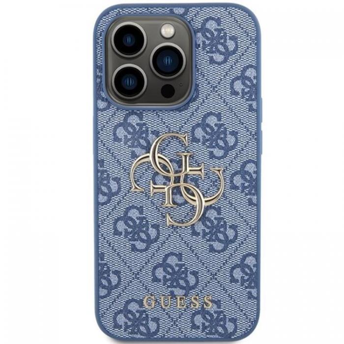 Guess - Guess iPhone 15 Pro Mobilskal Big Metall Logo - Bl