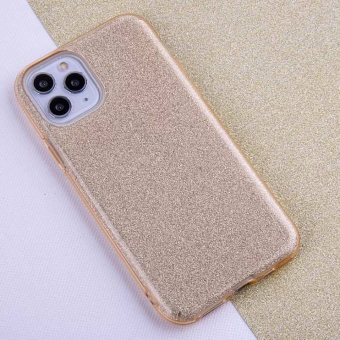 OEM - Glitter 3in1 Skal iPhone 11 - Guld Skyddande Lux Fodral