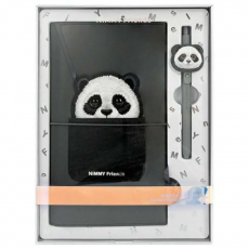 NIMMY - Nimmy Set 2in1 Notebook + Pen Big Eyed Pet 2.0 Panda - Svart