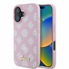 Guess - Guess iPhone 16 Mobilskal MagSafe Peony Script - Rosa