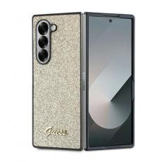 Guess - Guess Galaxy Z Fold 6 Mobilskal 4G Glitter Script - Guld