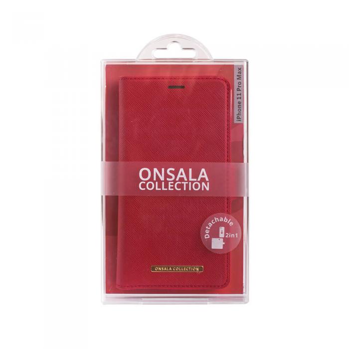 Onsala - ONSALA Mobilfodral Saffiano Red iPhone 11 Pro Max