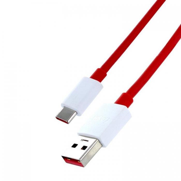 OnePlus - OnePlus USB-A Till USB-C 4A Kabel 1m Bulk - Rd