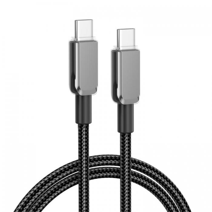 XO - XO USB-C Till USB-C 60W 0.35m Kabel PD NB-Q250B - Svart