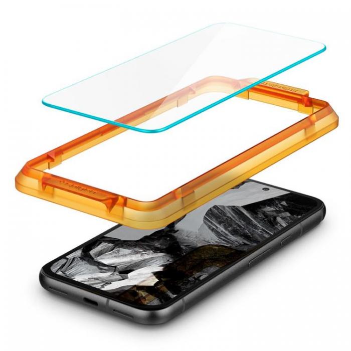 Spigen - [2-Pack] Spigen Galaxy XCover 7 Hrdat Glas Skrmskydd ALM Tr.