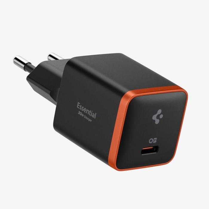 Spigen - Spigen Snabbladdare 30W EE301EU Arcstation Essential - Svart