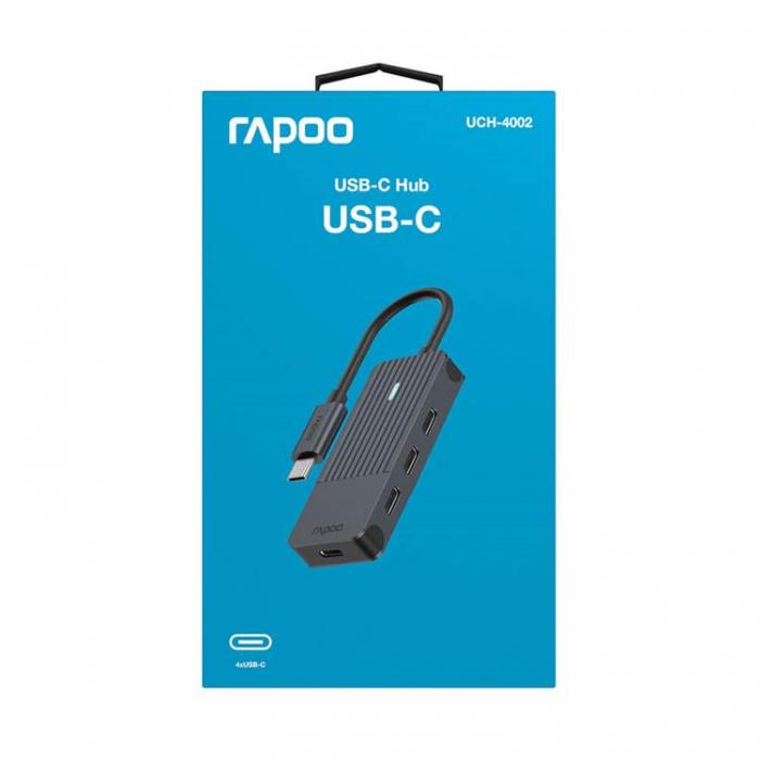 Rapoo - RAPOO UCH-4002 USB-C till USB-C Hubb