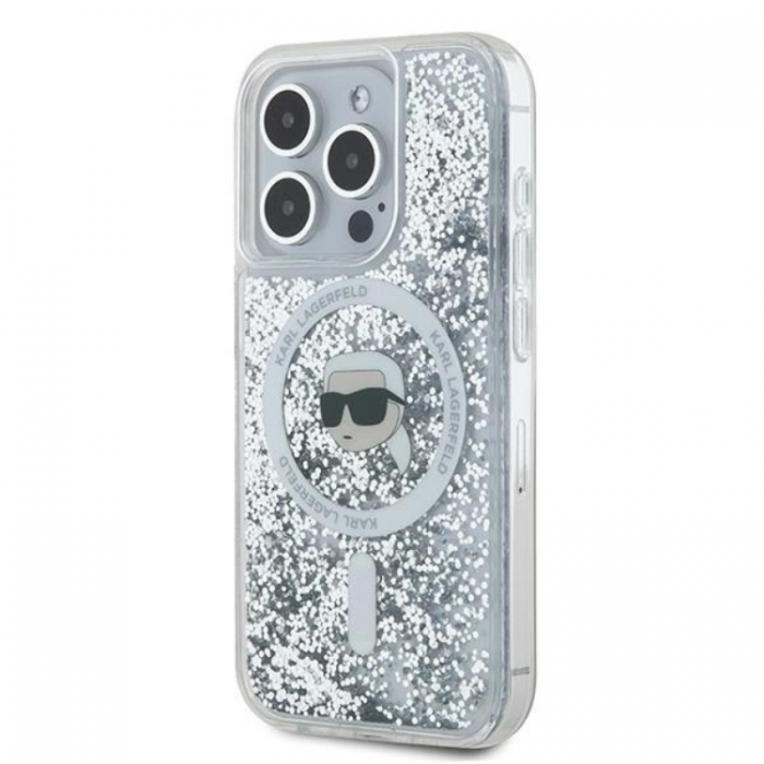 KARL LAGERFELD - Karl Lagerfeld iPhone 15 Pro Max Mobilskal MagSafe Liquid