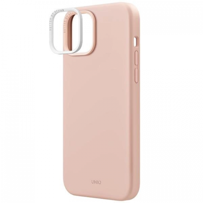 UNIQ - Uniq iPhone 15 Mobilskal Magsafe Lino Hue - Rosa