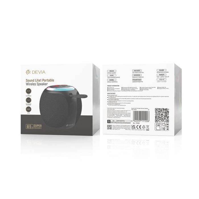 Devia - Devia Trdls Hgtalare Bluetooth Lite1 - Svart