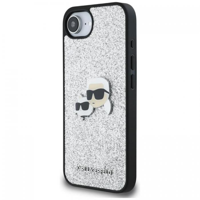 KARL LAGERFELD - Karl Lagerfeld iPhone 16e Mobilskal Fixed Glitter Ikonik Metal