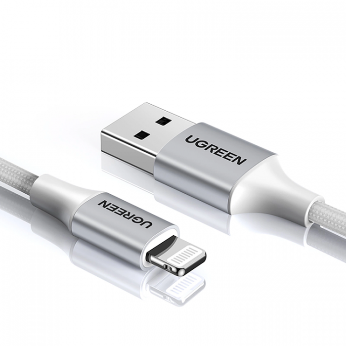 Ugreen - Ugreen USB-A Till Lightning 1.5m Kabel MFi - Silver