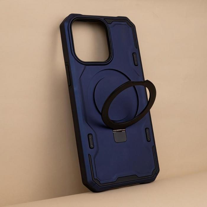 OEM - iPhone 12 Pro Max Skal Defender Mag Ring Marinbl