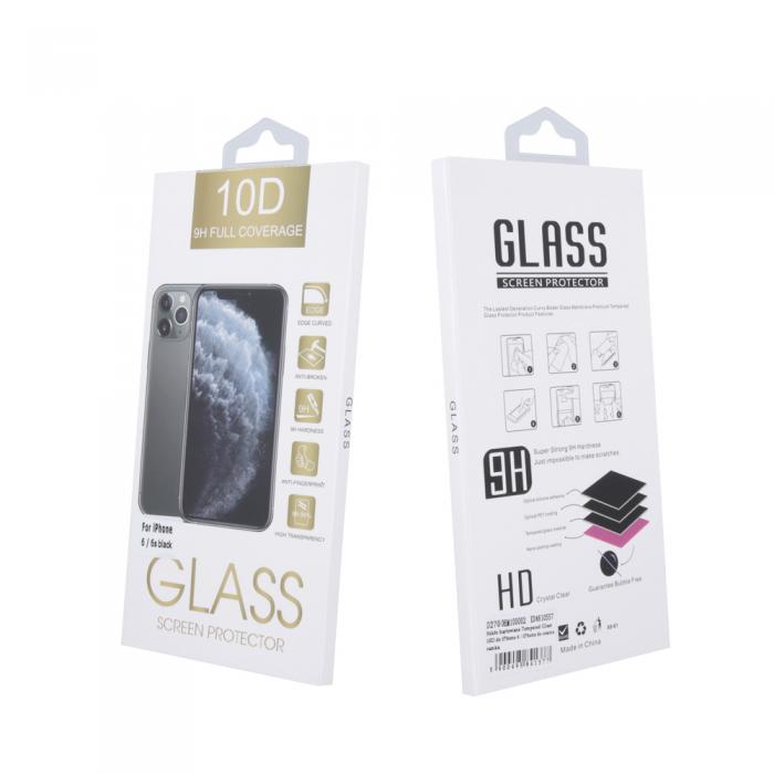 OEM - Skyddsglas 10D iPhone 14 Pro Svart Ram Hrdat