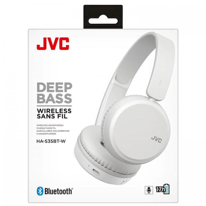 JVC - JVC Hrlurar On-Ear Wireless HA-S35BT - Vit