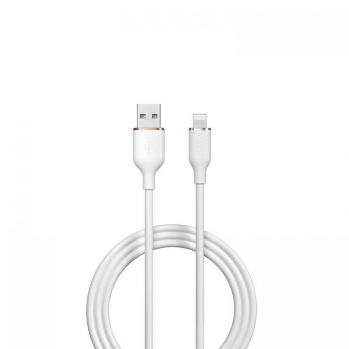 Devia - Devia USB Till Lightning 1.2m Kabel 2.4A Jelly EC630 - Vit