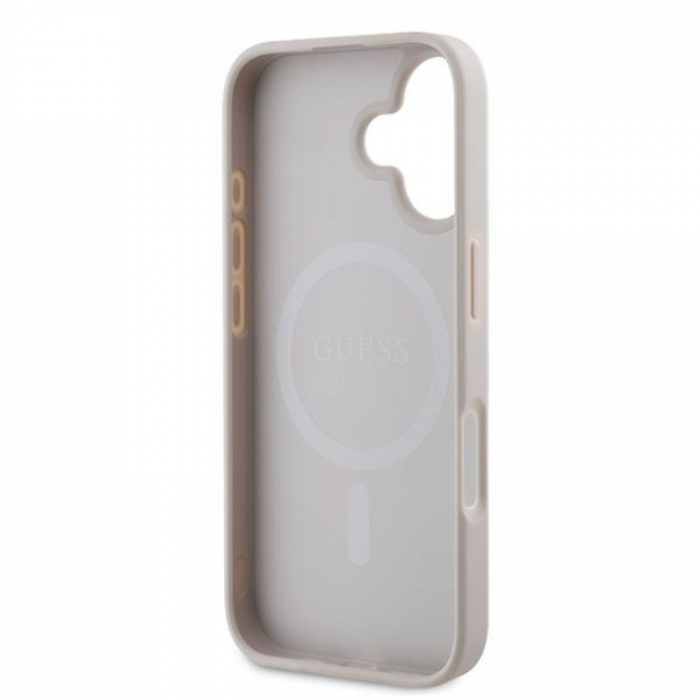 Guess - Guess iPhone 16 Mobilskal Magsafe Saffiano Peony Classic Logo