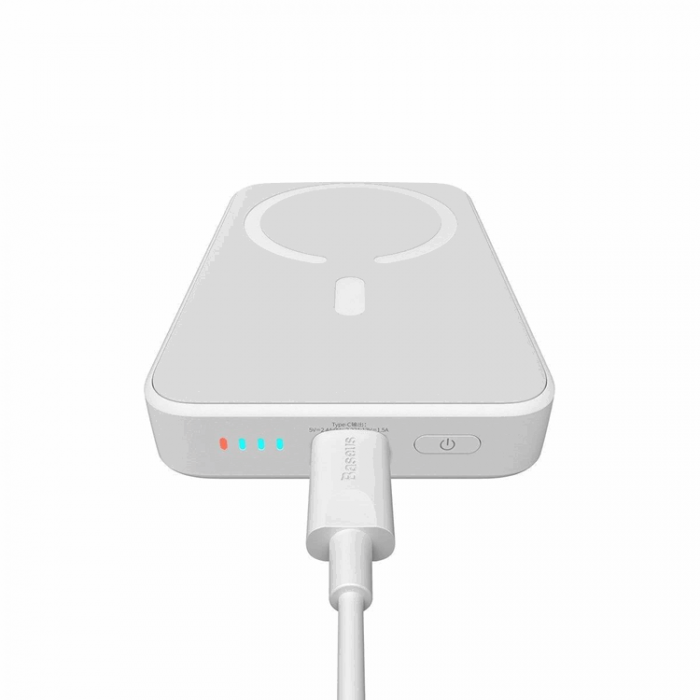 BASEUS - Baseus Magsafe Mini Powerbank 10000mAh USB-C PD 20W - Vit