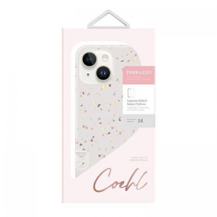 UNIQ - Uniq iPhone 14 Plus Skal Coehl Terrazzo - Sand