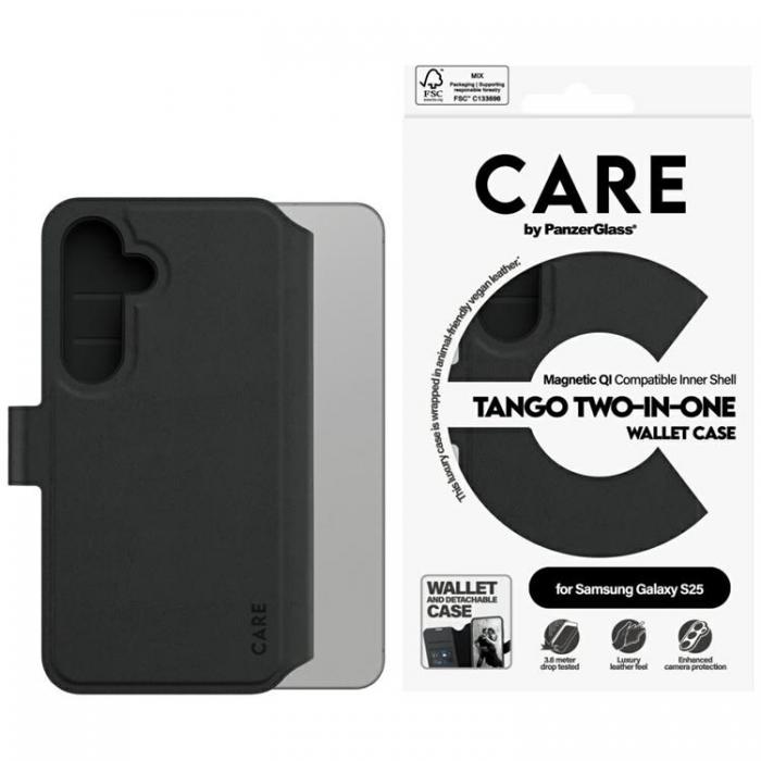 PanzerGlass - CARE By PanzerGlass Galaxy S25 Plnboksfodral Tango 2in1 - Svart