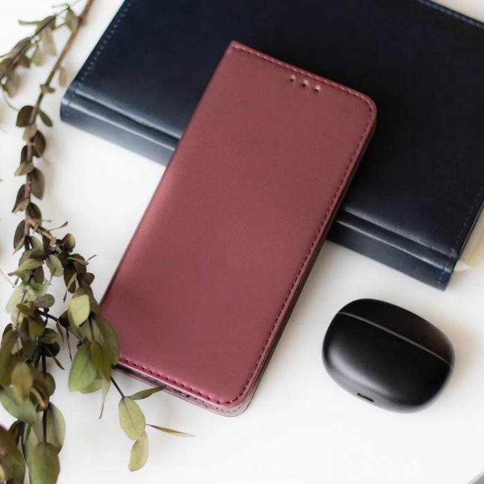 A-One Brand - iPhone 16 Plnboksfodral Smart Magnetisk - Burgundy