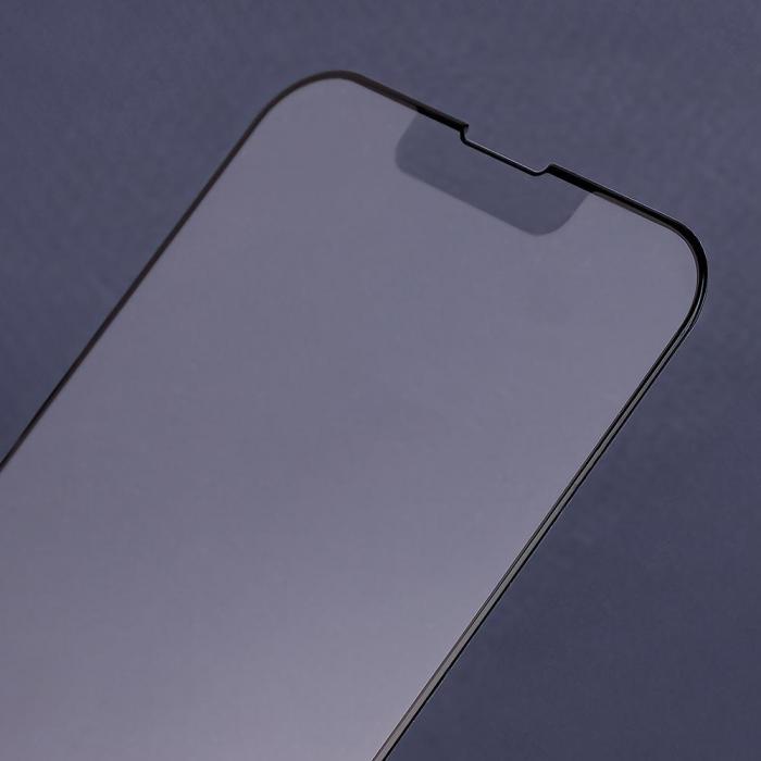 OEM - Skyddsglas matt hrdat fr iPhone 14 Pro svart kant