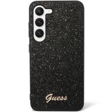 Guess - Guess Galaxy S24 Mobilskal Glitter Script - Svart