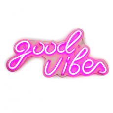 A-One Brand - Neon LED USB Good Vibes Model 3 - Rosa