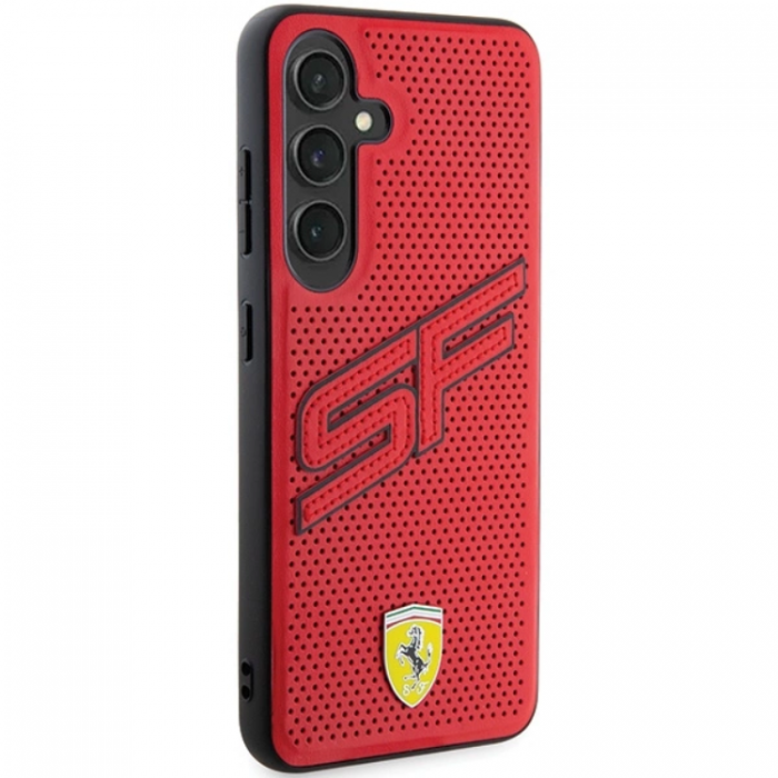 Ferrari - Ferrari Galaxy S24 Plus Mobilskal Big SF Perforated - Rd