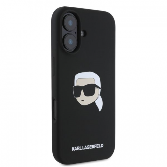 KARL LAGERFELD - KARL LAGERFELD iPhone 16 Mobilskal Magsafe Silikon Karl Head Print